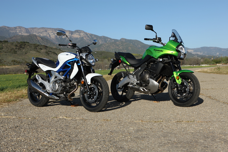 2009 Kawasaki Versys & Suzuki Gladius