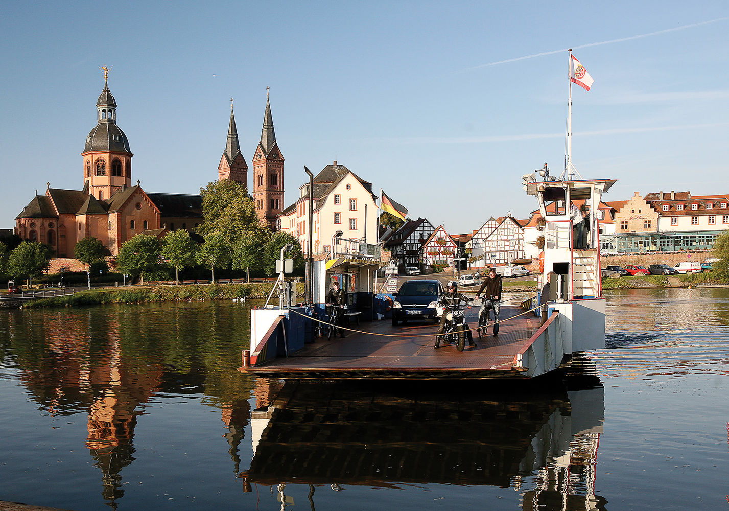 Riding a Harley-Davidson through Germany: Down by the River