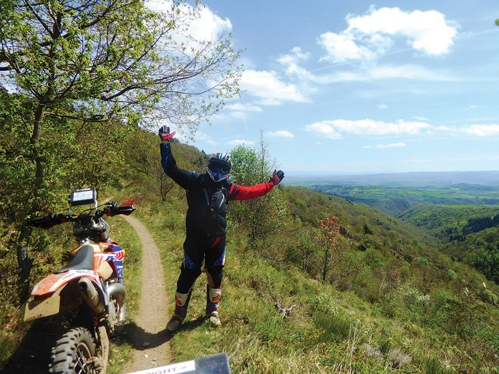 French Fancy: Roadbook Trail Riding in the Cantal - Off-Road Motorcycle Trip in France